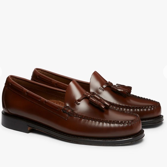 G.H. Bass & Co. Shoes - Bass Weejun Larkin Tassel Loafers in Brown Leather